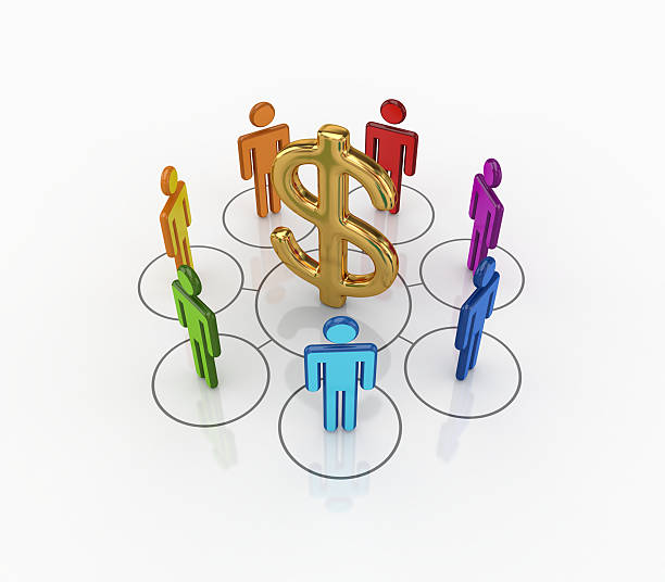 Business network concept.Isolated on white.3d rendered.